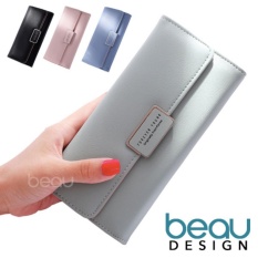 BEAU Dompet Wanita Import Batam Branded Model Terbaru Kulit Korea Forever Young PU Leather Women Purse Wallet