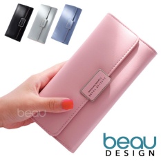 BEAU Dompet Wanita Import Batam Branded Model Terbaru Kulit Korea Forever Young PU Leather Women Purse Wallet