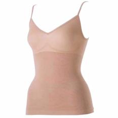 Beautylover Munafie Atasan Pelangsing Slimming Suit Body Shaper Korset Camisol Tank Top - Coklat