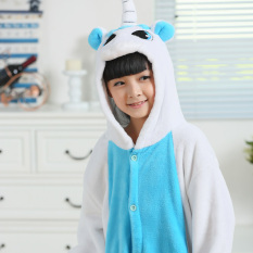 Beberapa Flanel Terusan Pria Dan Wanita Anak Anak Baju Tidur Baju Rumah (Danau Biru)