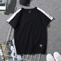Beberapa Korea Fashion Style Musim Panas Perempuan Lengan Pendek Baru Kaos (Hitam)