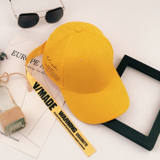 Topi Couple Fashion (Versi Upgrade Dengan Panjang (Kuning-Band Kuning)) (Versi Upgrade Dengan Panjang (Kuning-Band Kuning))