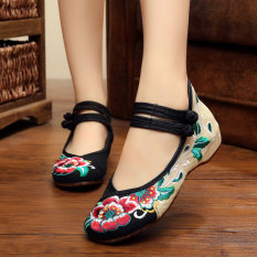 Sepatu Bordir MIMZF Musim Semi dan Musim Panas Sepatu Pernikahan Bordir Pakaian Adat Tiongkok