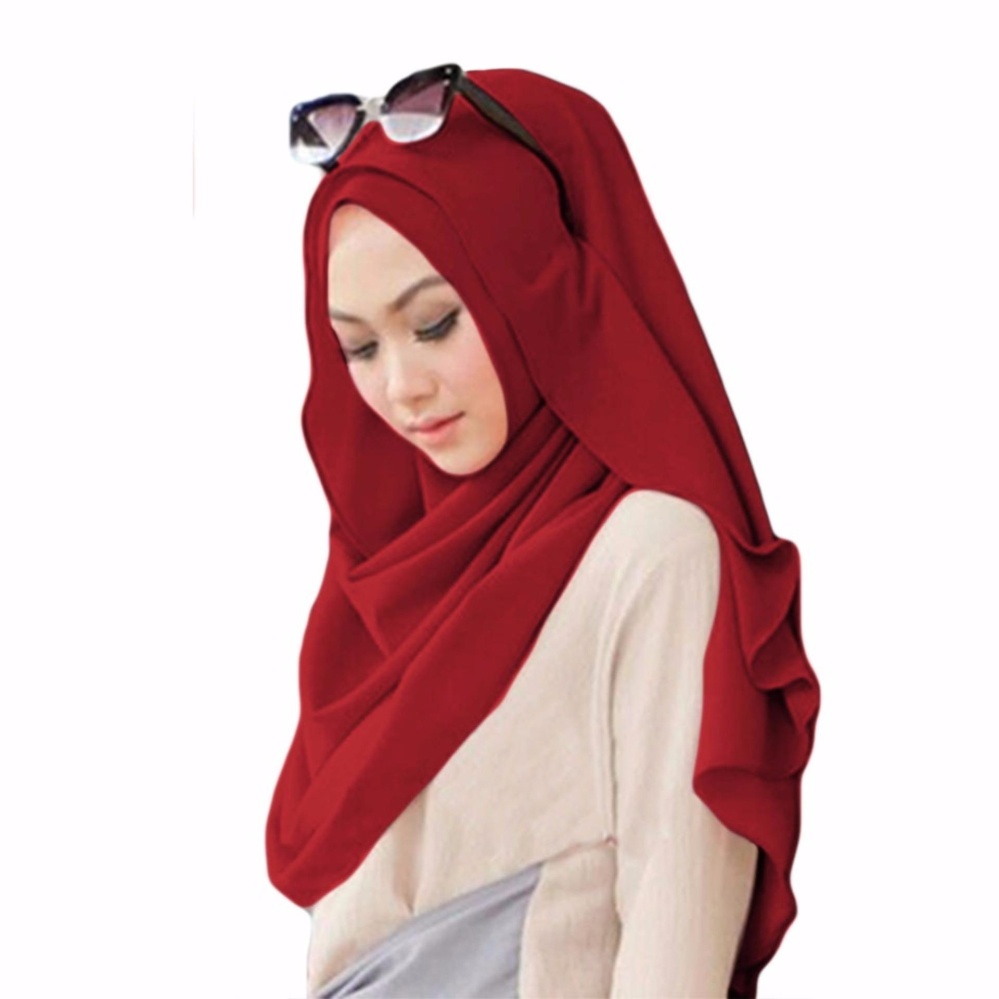 Belle Hijab Kerudung Instan - [Warna Marun] 