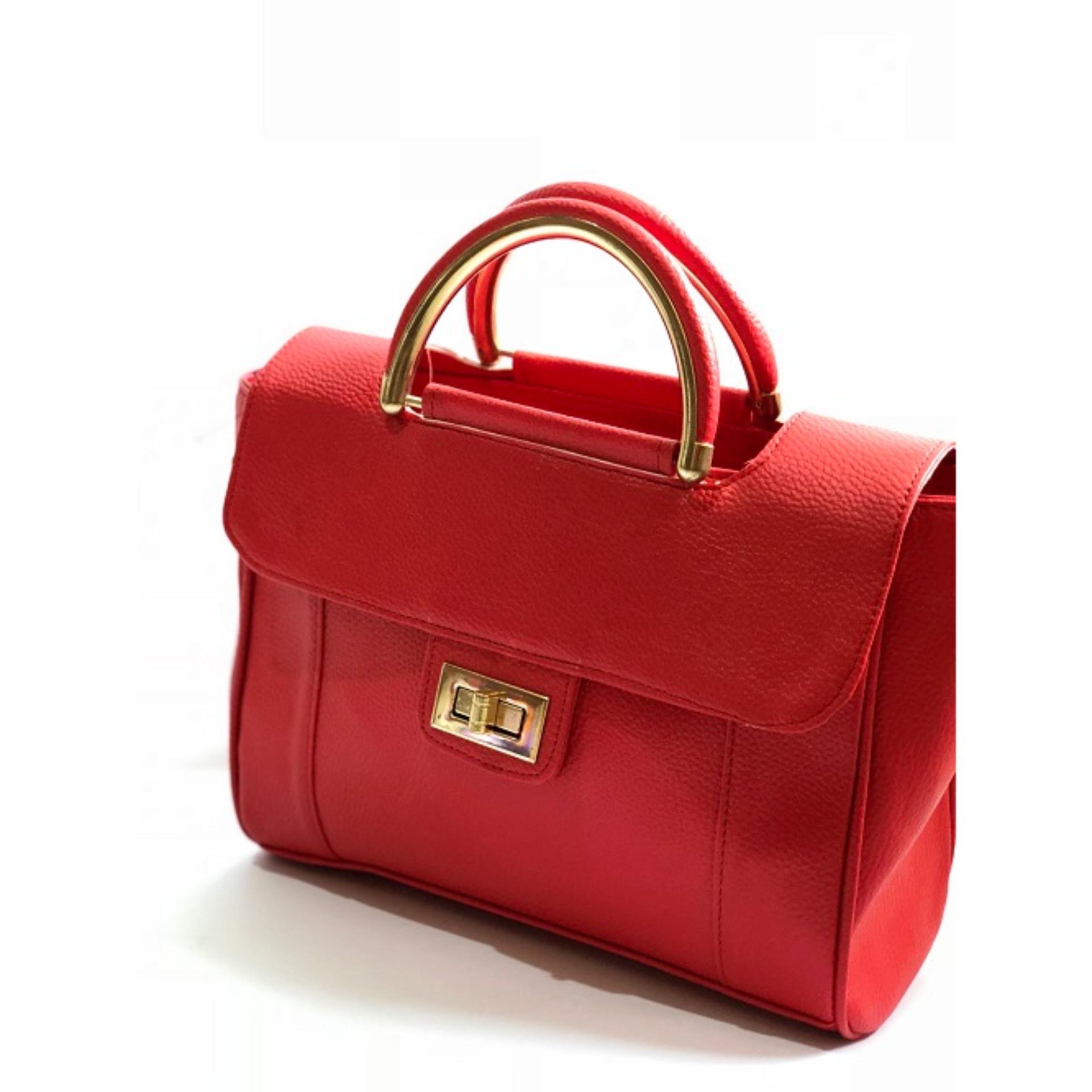 Tas Jinjing wanita Beneficia Top handel bag Lmira key - Red  / Tas Import - tas wanita - murah