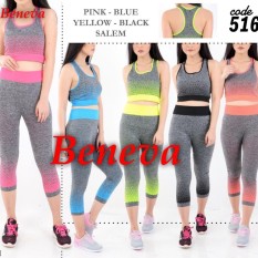 BENEVA-BAJU SENAM WANITA- SETELAN BAJU SENAM WANITA- ATASAN&BAWAHAN-SPORT-JOGGING-TRAINING-GYM