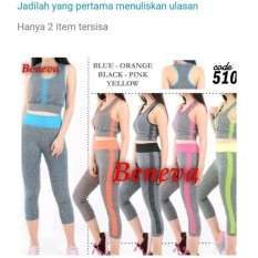 BENEVA-BAJU SENAM WANITA - SETELAN BAJU SENAM WANITA-GYM-JOGGING-SPORT