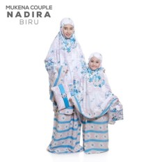 BenOlshop Couple Mukena Katun Adem Ibu & Anak Nadira Warna Biru
