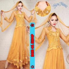 BenOlshop Maxi Kebaya Jodha Gold + Slendang (Free Inner)