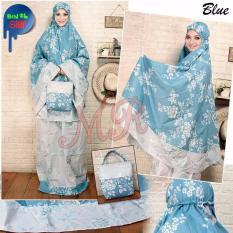 BenOlshop Stelan Mukena katun Jepang Maura Blue