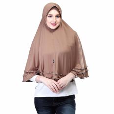 Bergo Jilbab Hijab Instan Wanita Inficlo SMR 720 Coklat Spandek