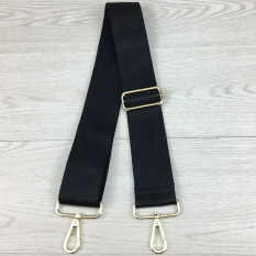 5 Cm Berwarna-warni Tas Tali Aksesoris Bahu Tas Selempang Tas Ransel (Hitam Polos-5 Cm Sesuaikan Model)