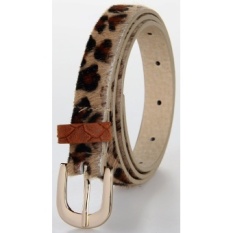 Kualitas Terbaik Womens Leather Simsy Belt Macan Tutul Sabuk Kulit Asli Dekoratif Sabuk untuk Jeans Trosuers Dress-Intl