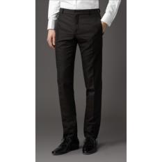 BEST SELLER!! Celana Kerja Formal Slim Fit Pria Hitam Black