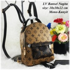 Best Seller Ready Stock - LV Ransel Nagita Mini - Tas Ransel Nagita/ Backpack LV/ Ransel Mini/ Tas Gendong Kecil