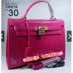Best Seller!! Tas Wanita KIerja!!Tas Her*mes Kelly Croco doff Diamond uk30 Ts12330 - Fanta