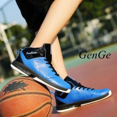 Terlaris Nyaman dan Bernapas Sepatu Bola Basket Pelatihan Klasik Basket Sepatu Biru-Intl