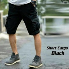 BHL CELANA CARGO PENDEK PRIA - HITAM