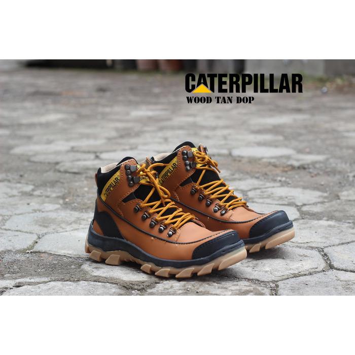 Big Promo - Sepatu Boots Caterpillar Wood Safety Pria 