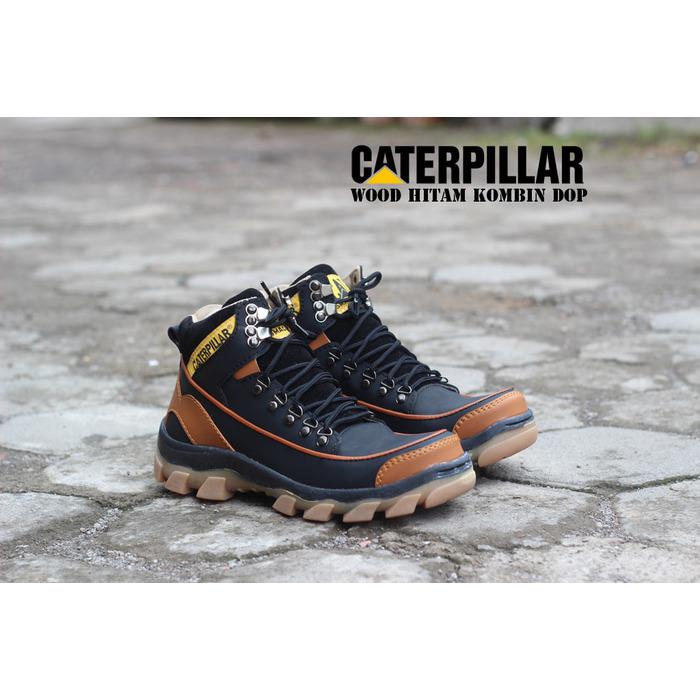 Big Promo - Sepatu Boots Caterpillar Wood Safety Pria 