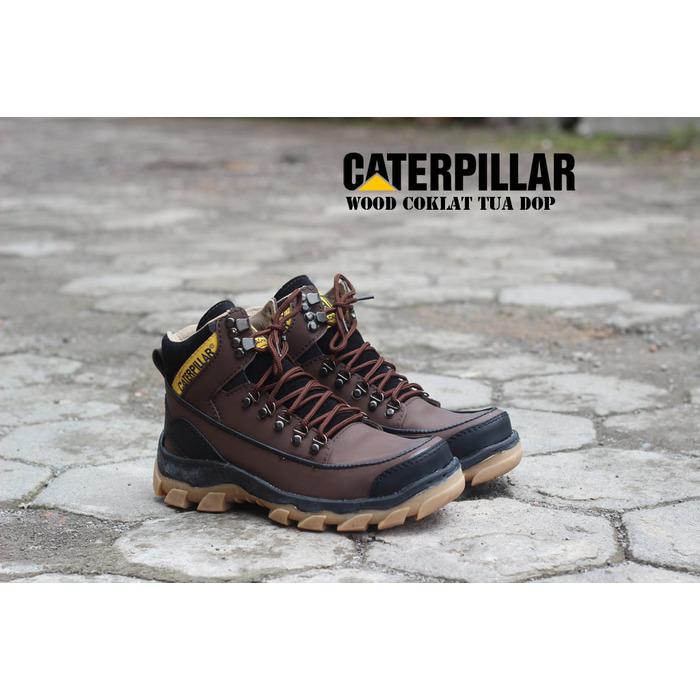 Big Promo - Sepatu Boots Caterpillar Wood Safety Pria 