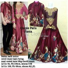 BIG SALE QUEEN Baju Batik Couple Paris Fanta Baju Couple Batik Baju Sarimbit Muslim