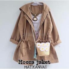 BIG SALE QUEEN Jaket Parka Kanvas Jaket Kanvas Jaket Korea Parka Mirani Coklat