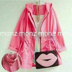 BIG SALE QUEEN Jaket Parka Kanvas Jaket Kanvas Jaket Korea Parka Mirani Pink