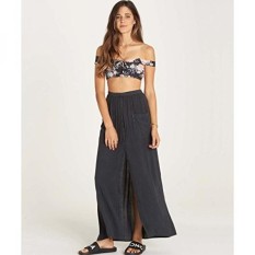 Billabong Womens Honey Maxi Skirt, Off Black, L - intl