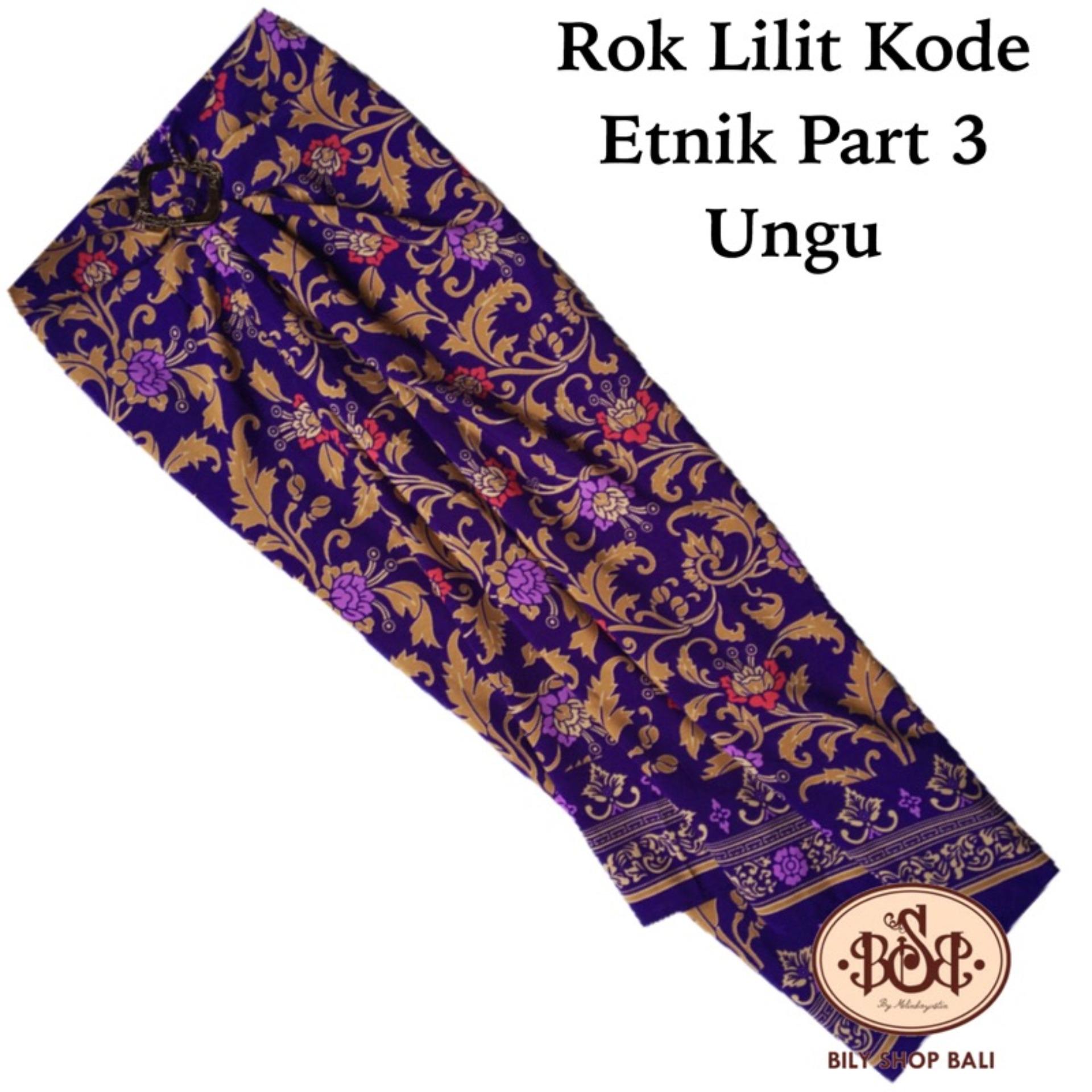 BILY SHOP BALI Rok Lilit Kain Kode Etnik Part 3 Ungu