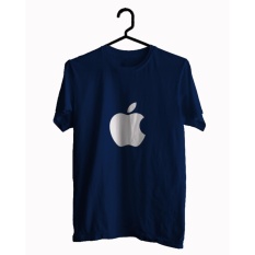 BKSPC - Kaos / T-shirt Apple - Pria dan Wanita - Biru Dongker