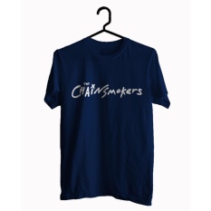 BKSPC - Kaos / T-shirt ChainsMoker - Pria dan Wanita - Biru Dongker