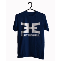 BKSPC - Kaos / T-shirt ElectroHell - Pria dan Wanita - Biru Dongker