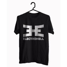 BKSPC - Kaos / T-shirt ElectroHell - Pria dan Wanita - Hitam