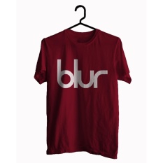 BKSPC - Kaos / Tshirt Band BLUR - Pria dan Wanita - Merah Marun
