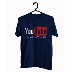 BKSPC kaos Youtube Pria dan Wanita - Biru Dongker