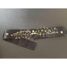 Black & Gold Leaf Belt