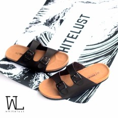 Black Brown Birkenstock Arizona Sandal / Sendal Flat Kulit Hitam Coklat Birkenstock Arizona Premium