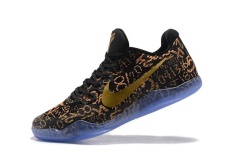 Hitam/Emas Kobe XI 11 ELITE LOW Sepatu Basket untuk Pria KOBE Bryant Sneakers Top Kualitas Dewasa Atentik Ukuran EU: 40-Intl