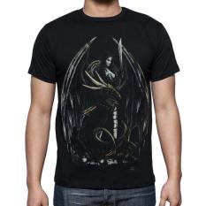 BLACKLABEL Kaos T-Shirt Oblong BL-4D-66 Dragon 4D Printing Ukuran L Hitam