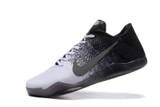 Hitam/Putih untuk Pria KOBE Bryant Sneakers Kobe XI 11 ELITE LOW Sepatu Basket Dewasa Resmi Autentik Ukuran EU: 40-Intl