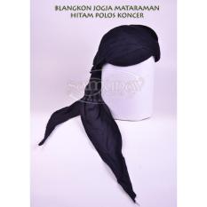 Blangkon Jogja Mataraman Halus Hitam Polos Koncer