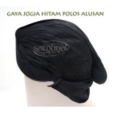 Blangkon Jogja Mataraman Hitam Polos Halus