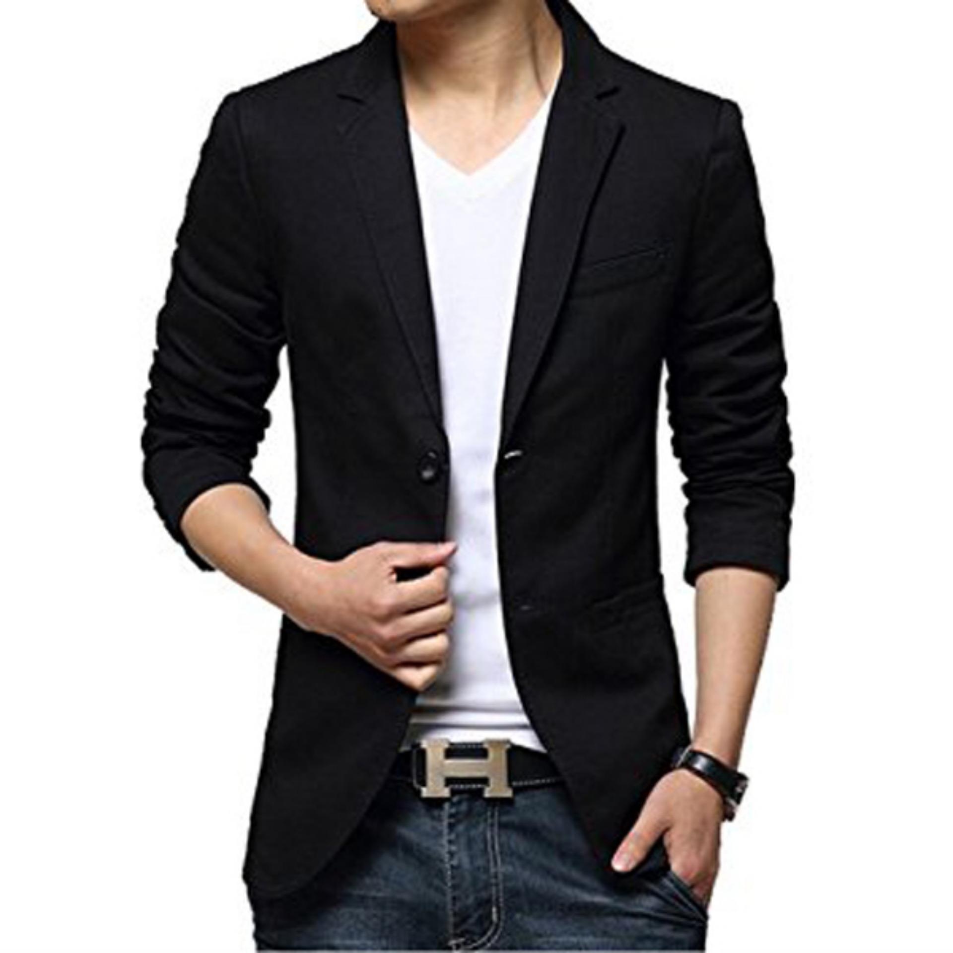 Blazer Hitam Mewah Black 