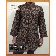 Blouse Batik Wanita/ Atasan Wanita/ Baju Kemeja Wanita Batik Kerja 01