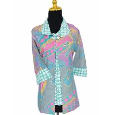 Blouse Bolero Wanita Karier Batik Kawung Pelangi TOSCA