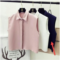 LFS Blouse Wanita Rompi Tanpa Lengan / Cardigan Sleeveless / Baju Lebaran / Blouse Formal Kasuan Santai (KW 020) NR D30 - Navy D3C