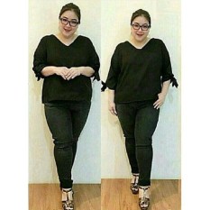 Popuri Fashion Blouse Jumbo Scrivens - Twiscone Blouse Baju Atasan Wanita Murah Baju Kekinian Cewek Blouse Cewe Atasam Baju Atasan Bluse Bluose Blose Bluss Ukuran Besar Blousr Blousw Baju Blouse Blouss Blus Bigsize Blous Big Size XXXL 3XL Extra Gede