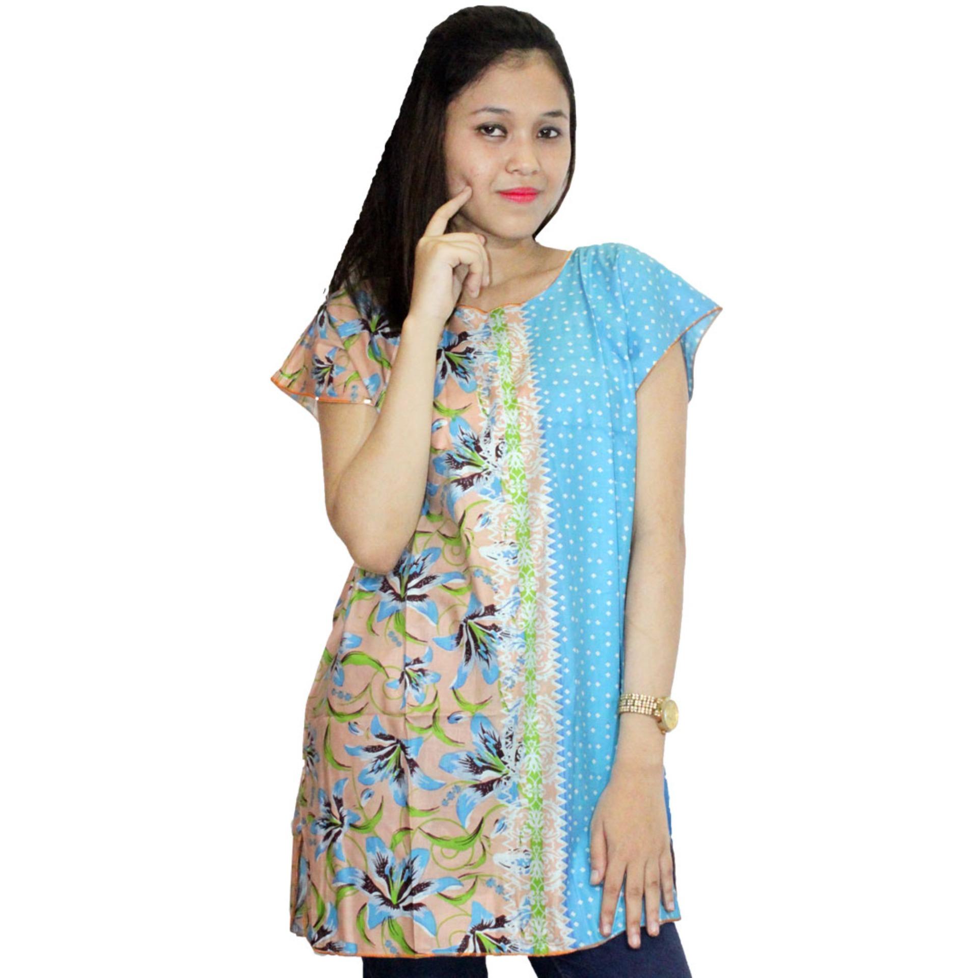 Blus Santai, Baju Tidur, Piyama, Daster Batik, Atasan Batik (BPT001-27)