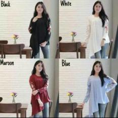 Blus Wanita Murah / Atasan Putih / Baju Hitam / Hijab Baru : Arsya Top